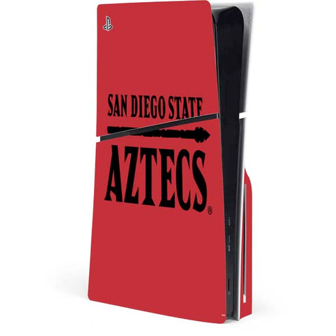 San Diego State University Logo Red PlayStation PS5 Skins